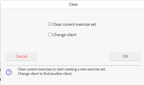 Clear client and program